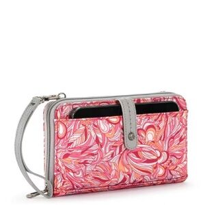 🩷 Sakroots Artist Circle Smartphone Crossbody Wallet. Sorbet Treehouse. New!